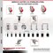 Service Caster 3 Inch 316SS Red Poly Swivel 1-3/4 Inch Expanding Stem Caster Set Lock Brake SCC-SS316TTLEX20S314-PPUB-RED-134-4 - alternate 4